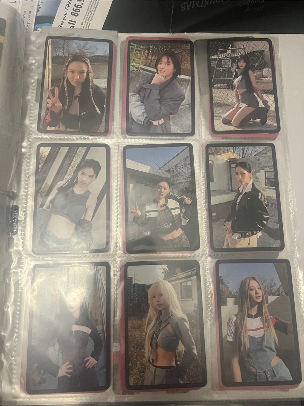 Selling Ready to be ot9 photocards full set (black version)